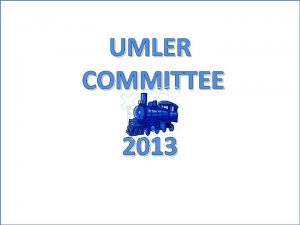 UMLER COMMITTEE 2013 CORRECTION OF WEIGHT RELATED ELEMENTS