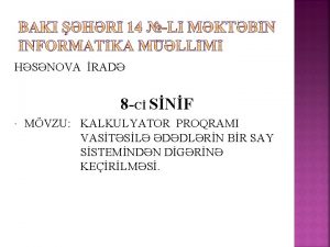 HSNOVA RAD 8 C SNF MVZU KALKULYATOR PROQRAMI