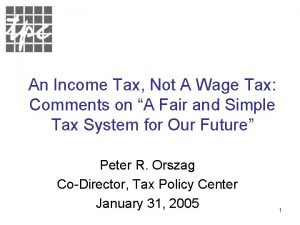 An Income Tax Not A Wage Tax Comments