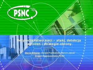 Bezpieczestwo sieci ataki detekcja zagroe i strategie obrony