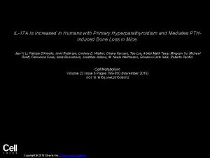 IL17 A Is Increased in Humans with Primary