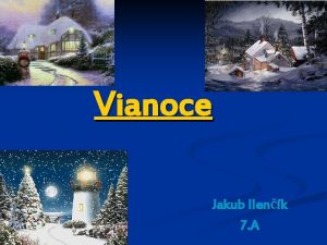 Vianoce Jakub Ilenk 7 A Vianon tradcie a