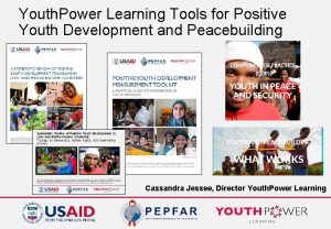 Youth Power Learning Tools for Positive Youth Development
