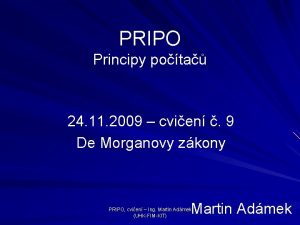 PRIPO Principy pota 24 11 2009 cvien 9
