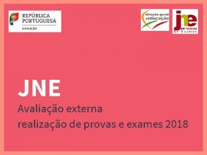 JNE Avaliao externa realizao de provas e exames