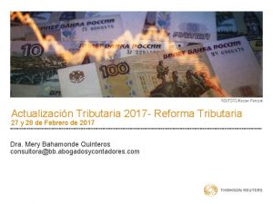 Actualizacin Tributaria 2017 Reforma Tributaria 27 y 28