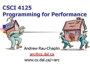 CSCI 4125 Programming for Performance Andrew RauChaplin arccs