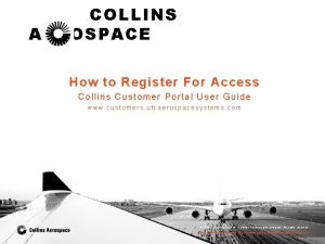 COLLINS AEROSPACE How to Register For Access Collins