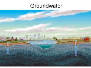 Groundwater Groundwater INFILTRATE sink into soak into When