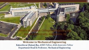 Henry M Rowan College of Engineering Rowan University