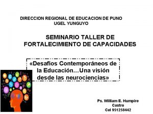 DIRECCION REGIONAL DE EDUCACION DE PUNO UGEL YUNGUYO