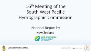 th 16 Meeting of the South West Pacific
