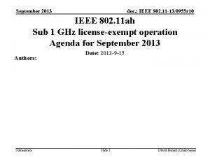 September 2013 doc IEEE 802 11 130955 r