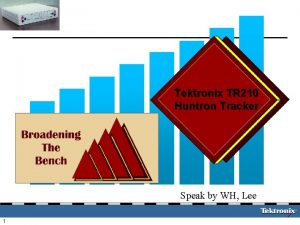 Tektronix TR 210 Huntron Tracker Speak by WH