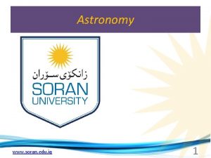 Astronomy www soran edu iq 1 Chapter 7