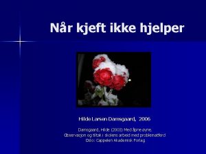 Nr kjeft ikke hjelper Hilde Larsen Damsgaard 2006