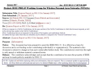 January 2017 doc IEEE 802 15 17 0079