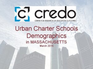 Urban Charter Schools Demographics in MASSACHUSETTS March 2015