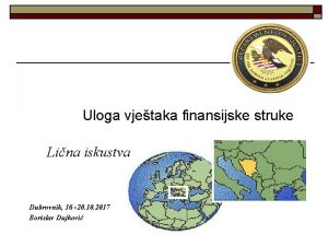 Uloga vjetaka finansijske struke Lina iskustva Dubrovnik 16