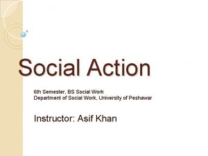 Scope of social action