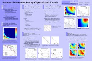 Automatic Performance Tuning of Sparse Matrix Kernels Be