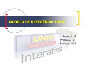 MODELO DE REFERNCIA TCPIP Protocolo TCP Protocolo UDP