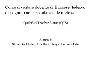 Come diventare docente di francese tedesco o spagnolo