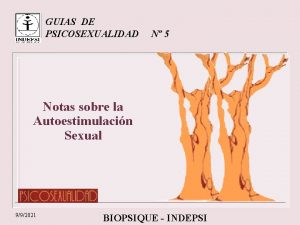 GUIAS DE PSICOSEXUALIDAD N 5 Notas sobre la