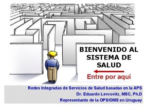 BIENVENIDO AL SISTEMA DE SALUD Entre por aqu