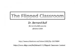 Dr Bernard Bull Bernard bullcuw edu bdean 1000