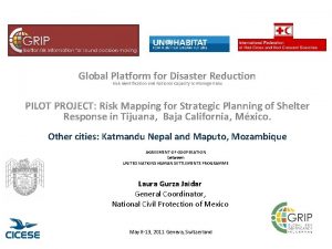 Global Platform for Disaster Reduction Risk Identification and