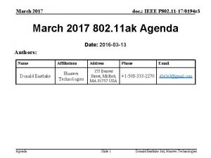 March 2017 doc IEEE P 802 11 170194