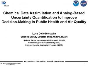 Chemical Data Assimilation and AnalogBased Uncertainty Quantification to
