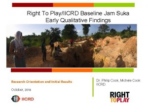 Right To PlayIICRD Baseline Jam Suka Early Qualitative