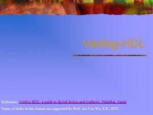 VerilogHDL Reference Verilog HDL a guide to digital