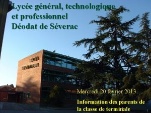 Lyce gnral technologique et professionnel Dodat de Sverac