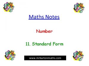 Maths Notes Number 11 Standard Form www mrbartonmaths