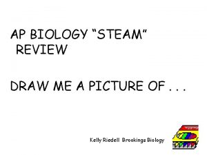 AP BIOLOGY STEAM REVIEW DRAW ME A PICTURE