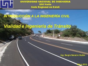 UNIVERSIDAD NACIONAL DE INGENIERIA UNI Norte Sede Regional