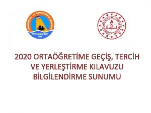 2020 ORTARETME GE TERCH VE YERLETRME KILAVUZU BLGLENDRME