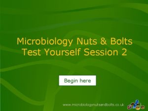Microbiology Nuts Bolts Test Yourself Session 2 Begin