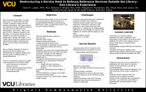 Restructuring a Service Desk to Refocus Reference Services