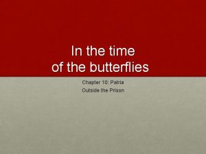 In the time of the butterflies Chapter 10