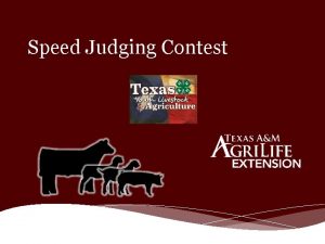 Speed Judging Contest Speed Judging Speed judging is