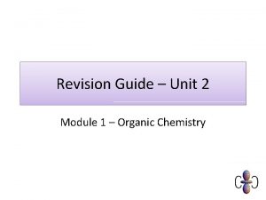 Revision Guide Unit 2 Module 1 Organic Chemistry