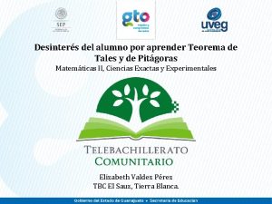 Desinters del alumno por aprender Teorema de Tales