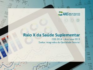 Raio X da Sade Suplementar IDSS 2014 Ano