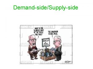 DemandsideSupplyside Economics Keynesian Economics DemandSide Argues that government