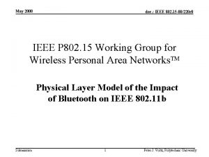 May 2000 doc IEEE 802 15 00220 r