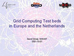 Grid Computing Test beds in Europe and the